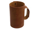 Faux Leather Sleeve with Handle / Travel Mug for Pint & Half Mason Jars