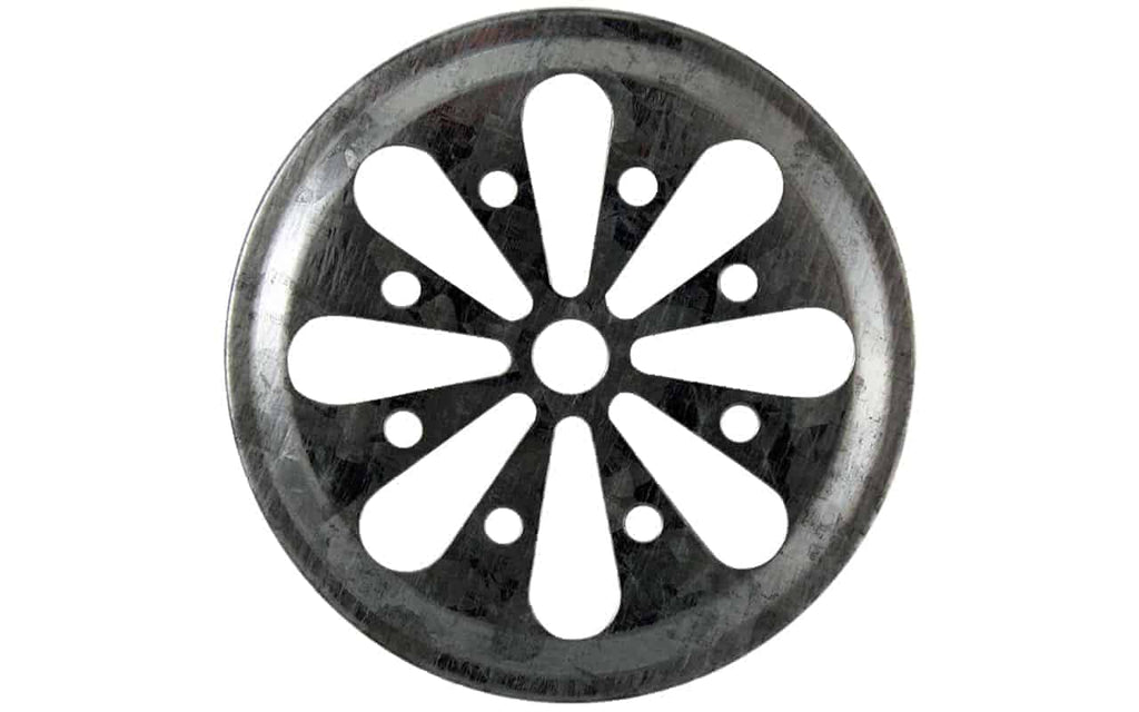 Daisy Cut Galvanized Metal Lid Inserts for Mason Jars 10 Pack