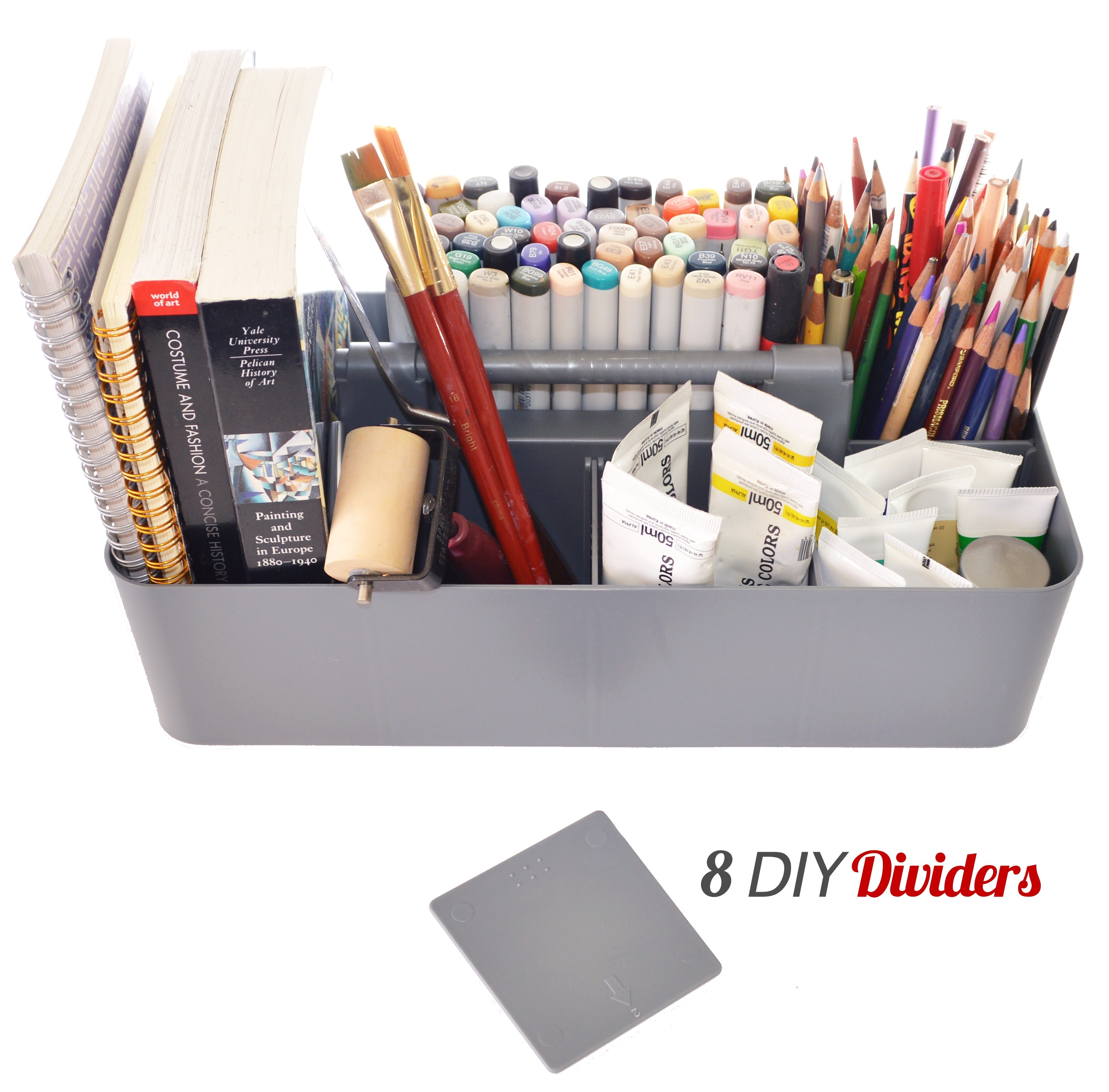 Enjoy Organizer  3 Pack, Large Plastic Storage Caddy with Handles Made in USA