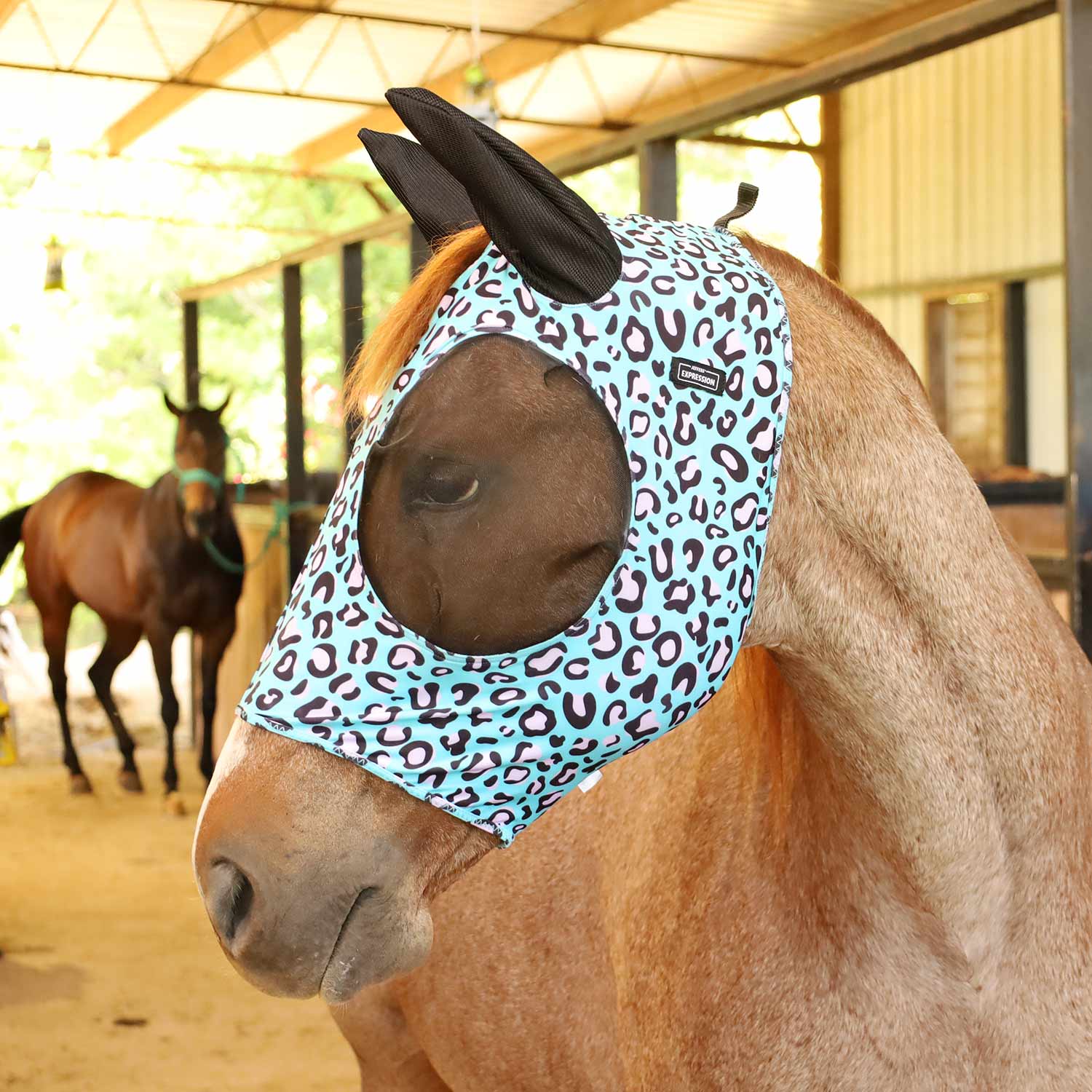 Pre-Sale Jeffers Expression Lycra Horse Fly Mask with Ears