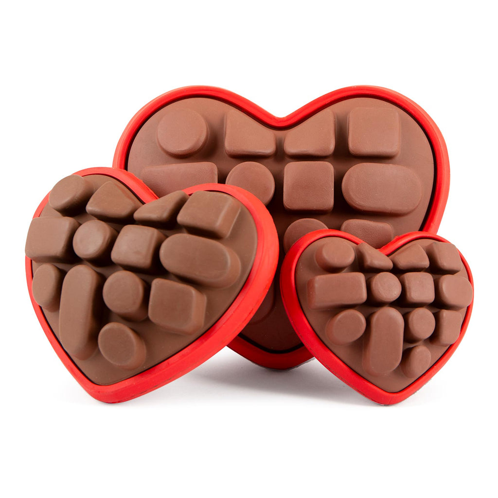 Jeffers Natural Rubber Box of Chocolates Dog Chew Toy for Medium-Chewers