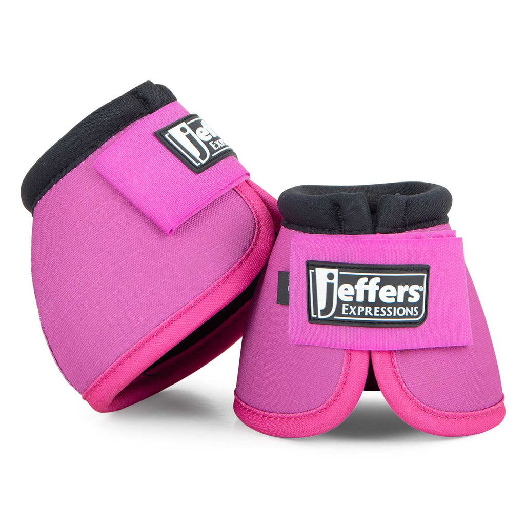 Jeffers Expression Neon No-Turn Bell Boots for Horses