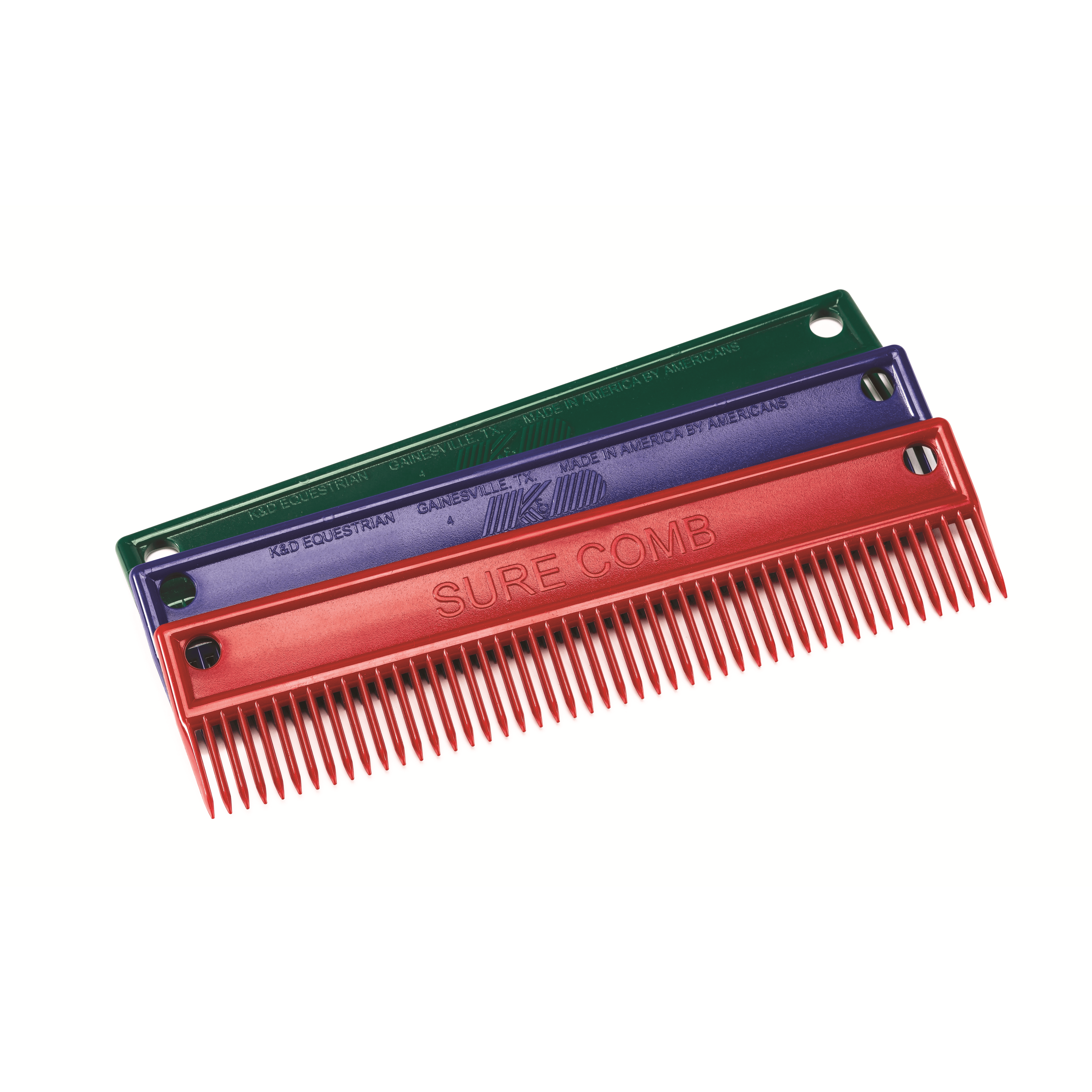 KD-113 Sure Comb | Wide-Tooth Mane and Tail Detangling Comb for Horses