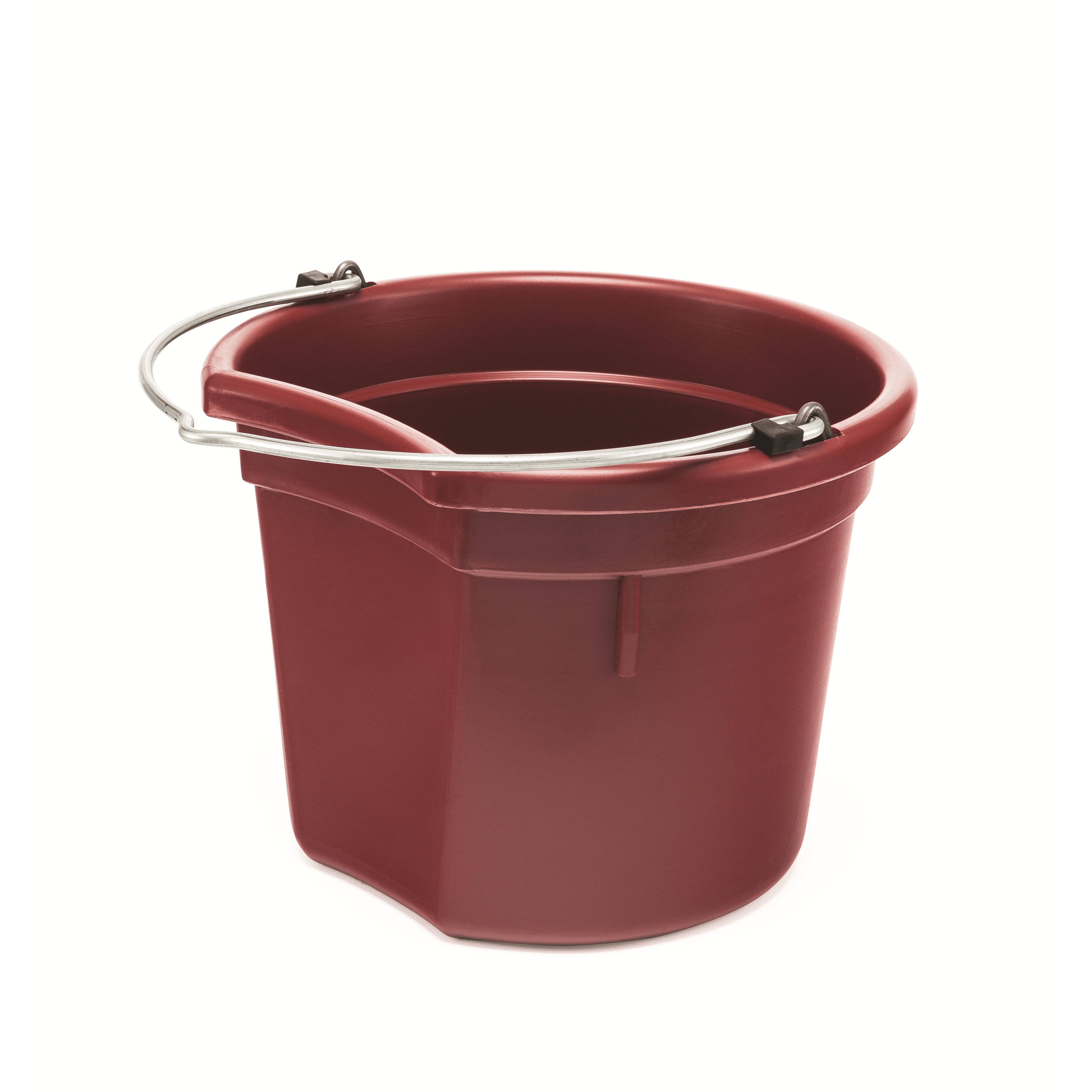 KD-120 20 Qt. Flat Back Bucket | Mane & Tail Saver Feed and Water Bucket
