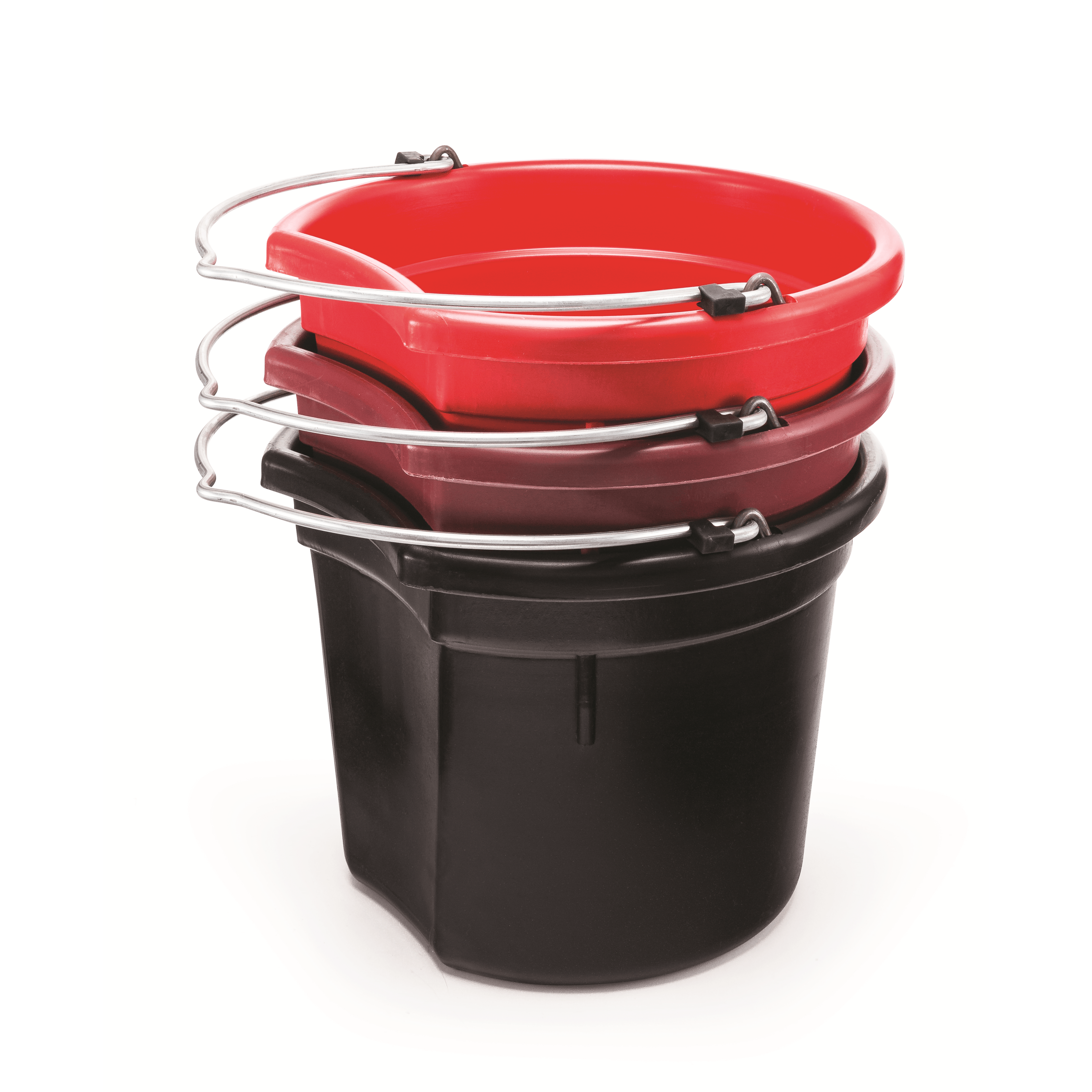 KD-120 20 Qt. Flat Back Bucket | Mane & Tail Saver Feed and Water Bucket