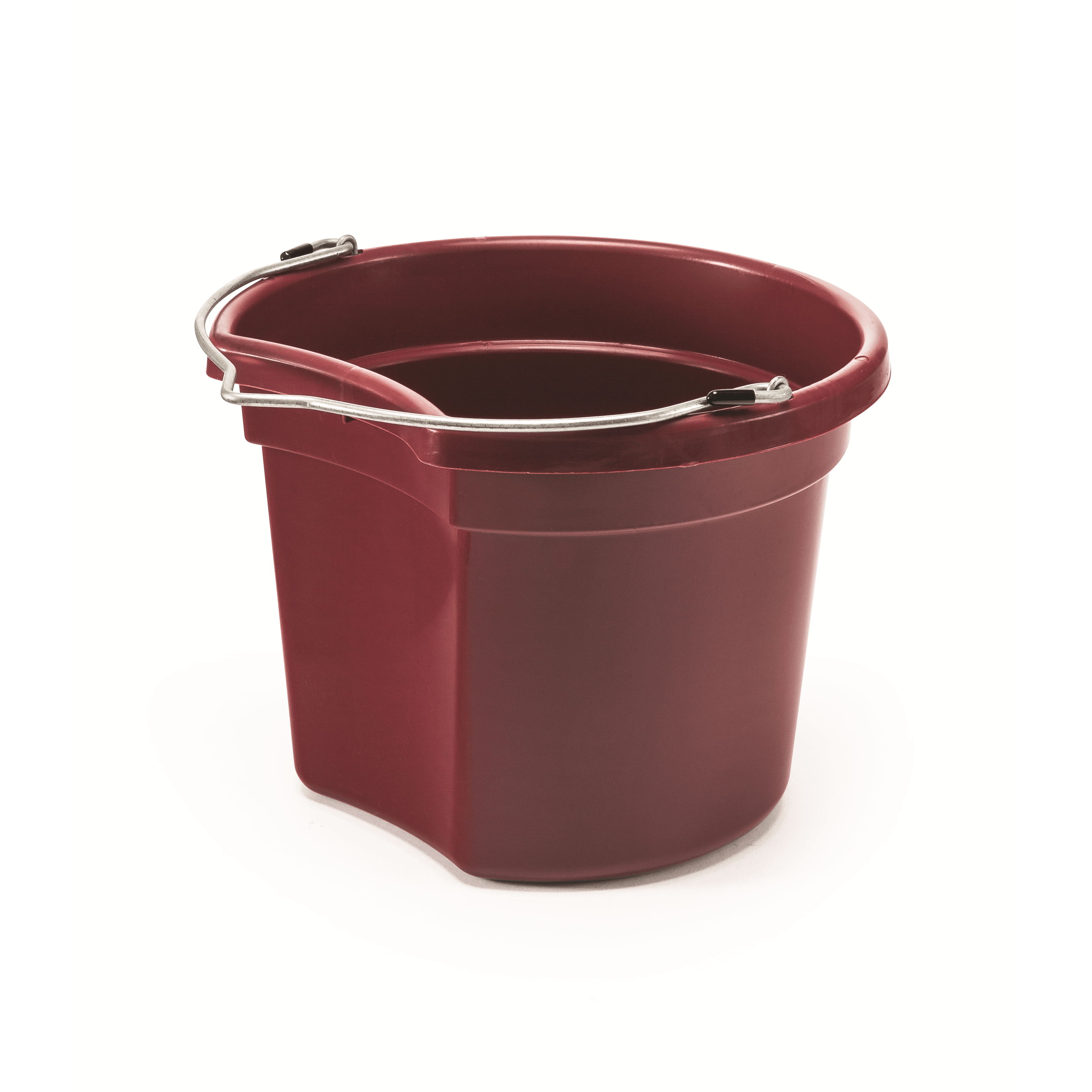 KD-154 8 Qt. Flat Back Silver Line Bucket | Lightweight Feed and Water Bucket