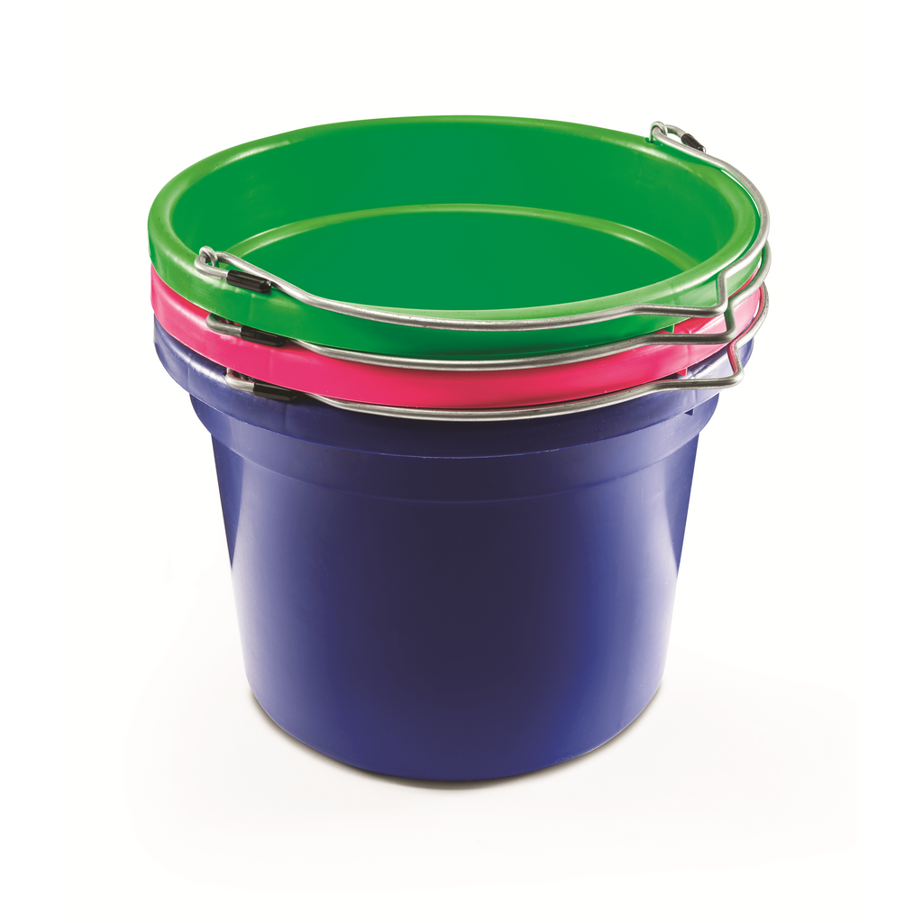 KD-159 8 Qt. Round Bucket | Feed and Water Bucket for Barn and Trailer Use
