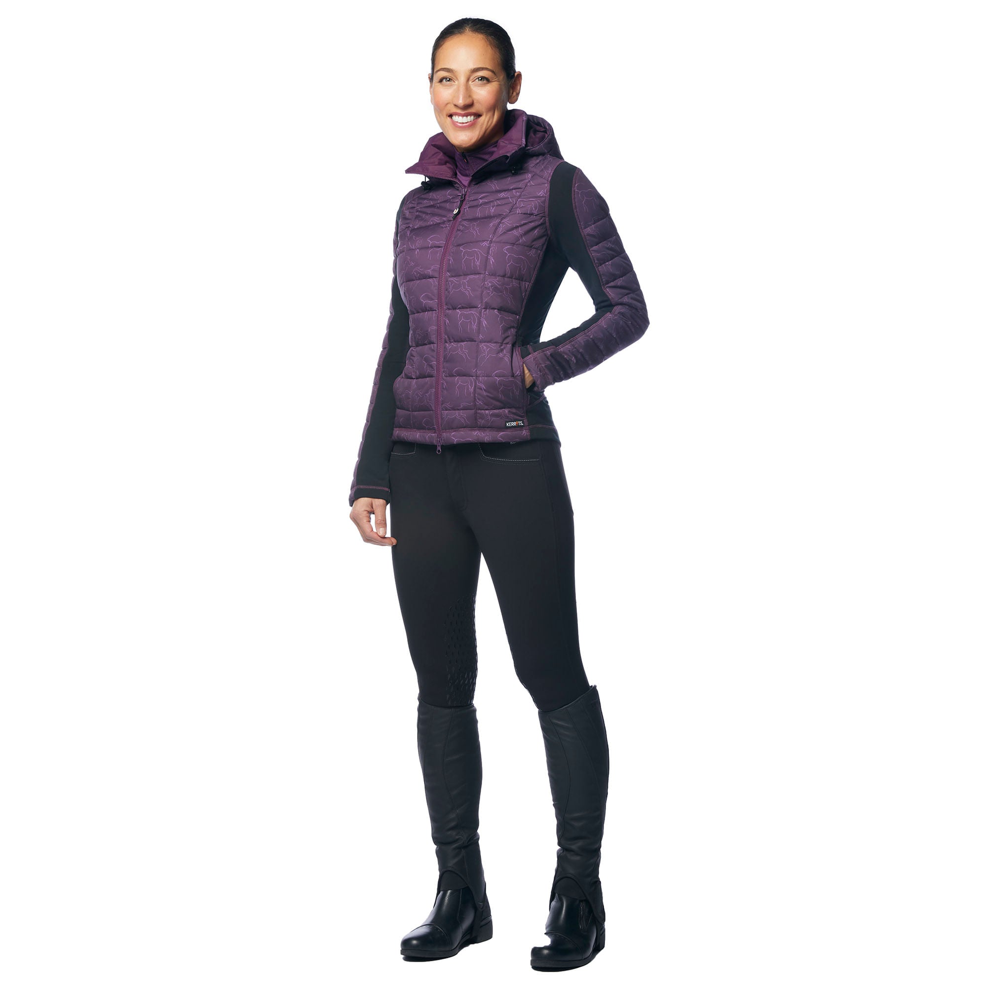 Kerrits Women's Heads Up Winter Whinnies Quilted Riding Jacket