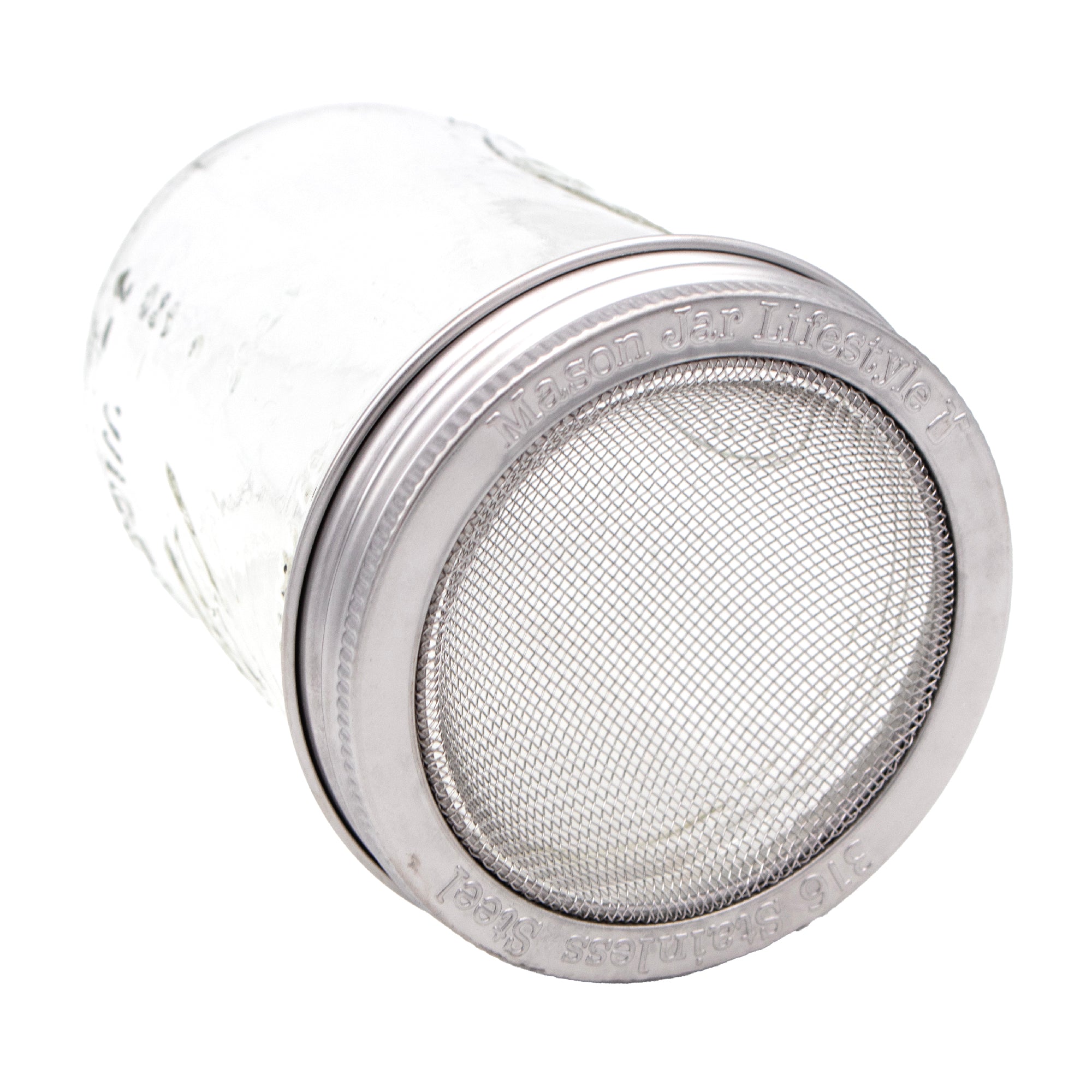 Curved Rust Proof Sprouting Lid and Band for Mason Jars