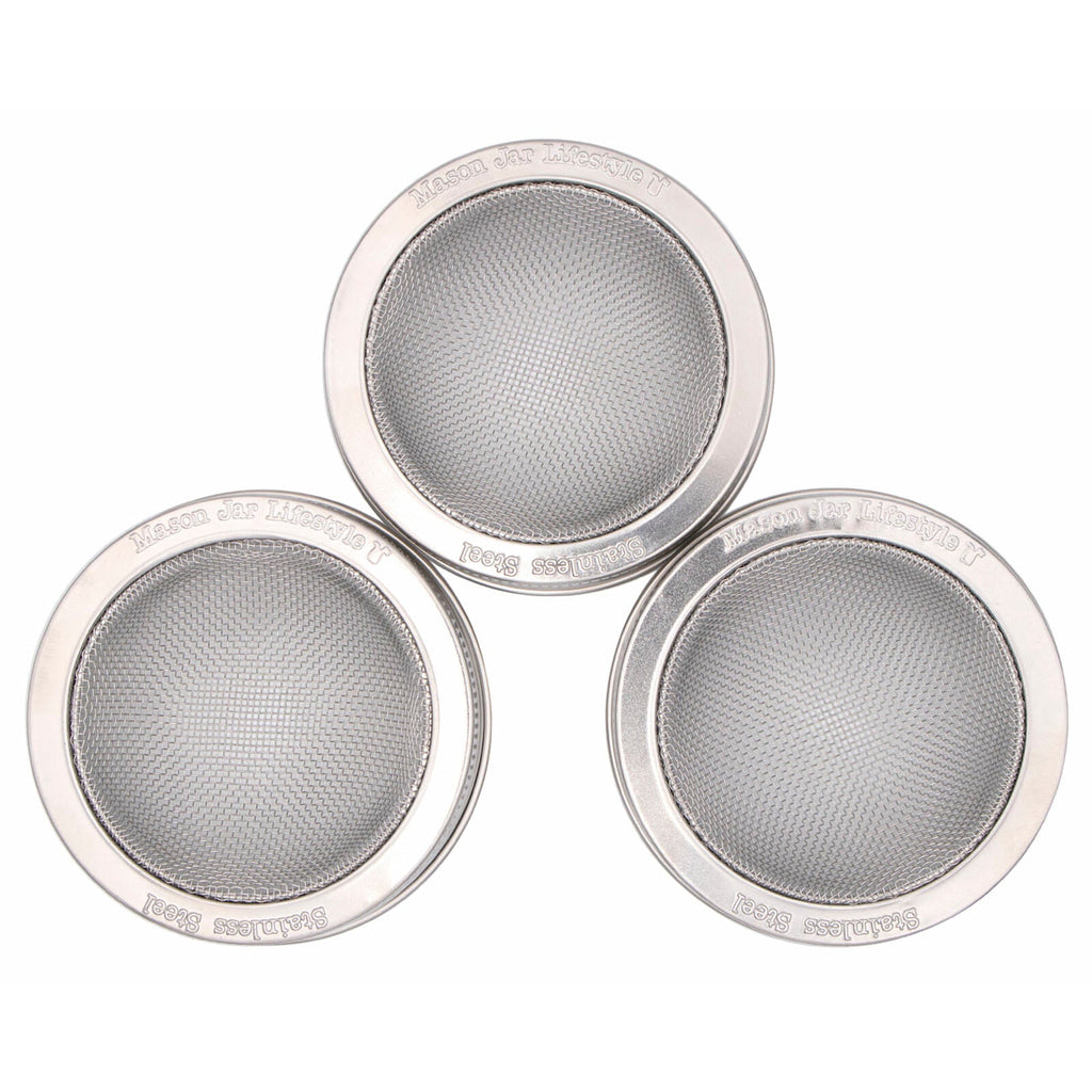 Curved Rust Proof Sprouting Lid and Band for Mason Jars