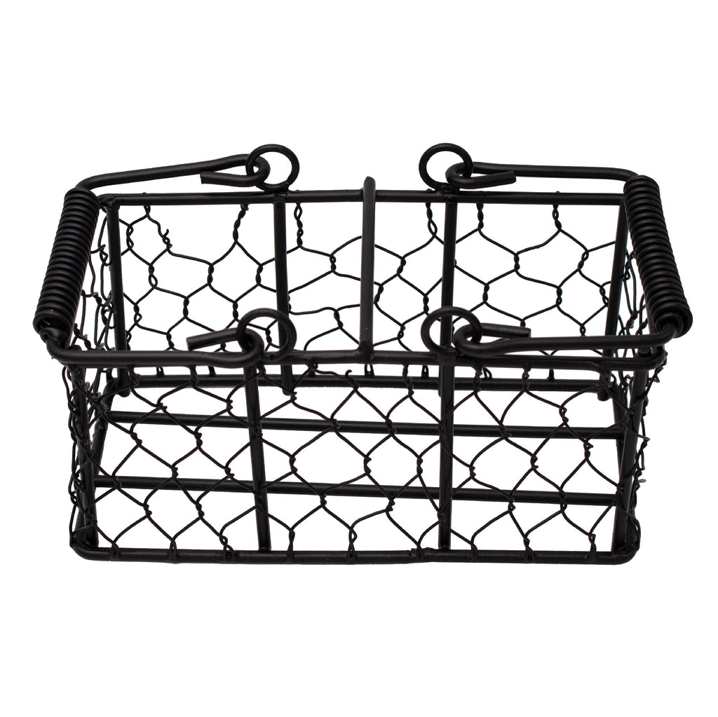 Chicken Wire Caddy for 2 Half Pint 8oz Mason Jars
