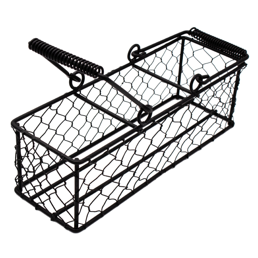 Chicken Wire Caddy for 3 Pint Mason Jars