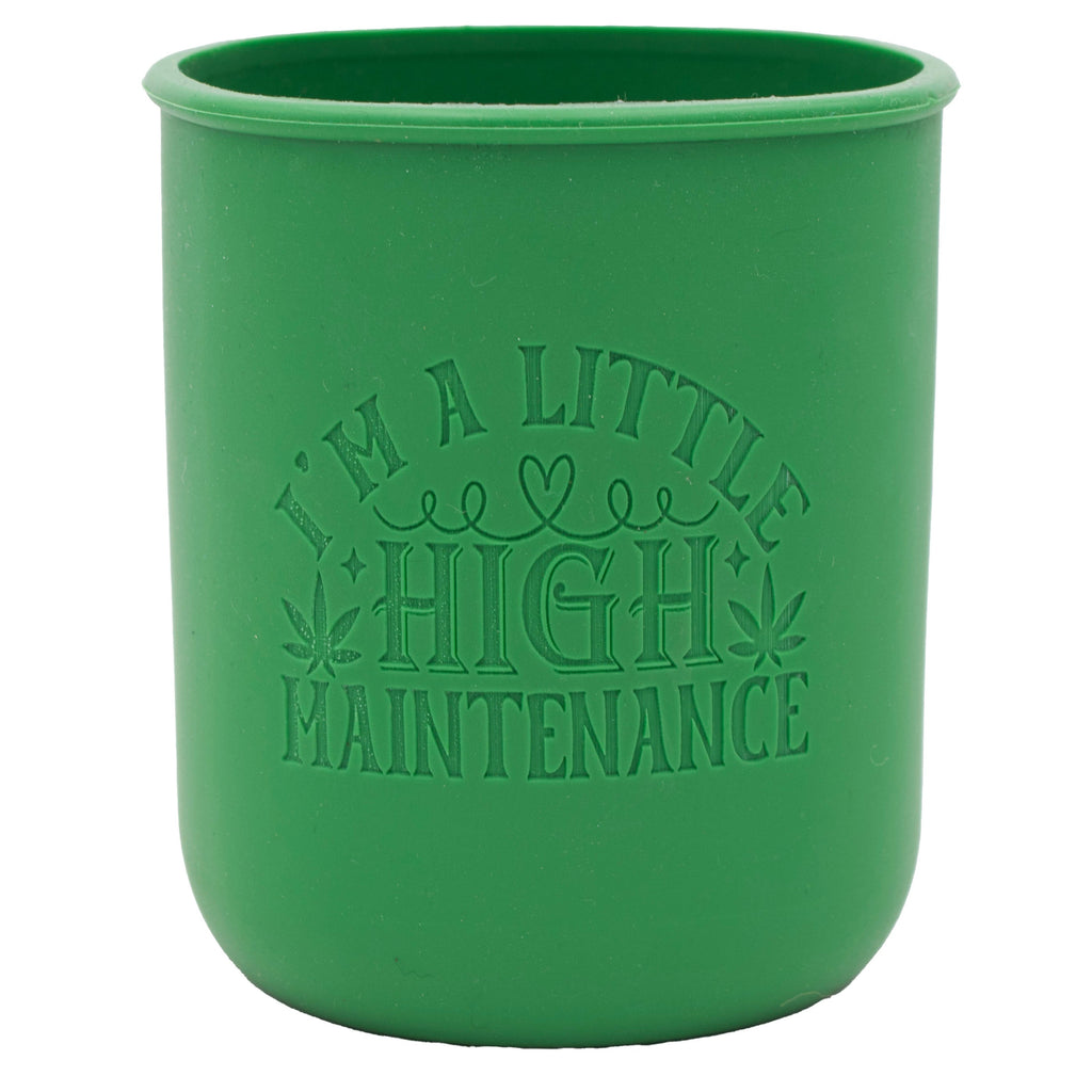 Cannabis Laser Engraved Leaf Green Sleeve