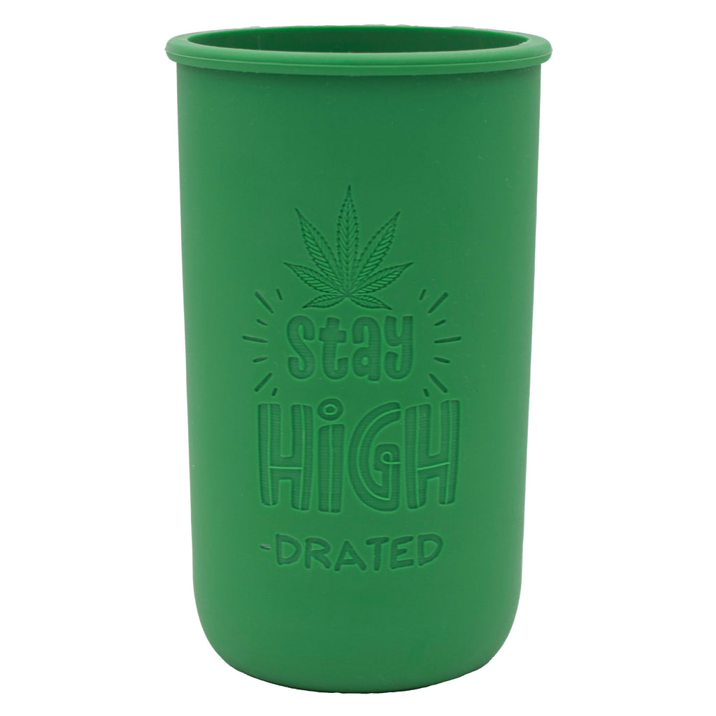 Cannabis Laser Engraved Leaf Green Sleeve