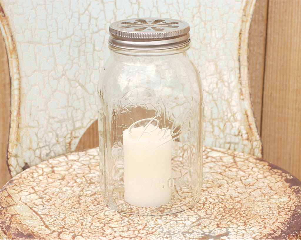 Hand-Cut Open Bottom Mason Jars for DIY Lighting, Pendants & Crafts