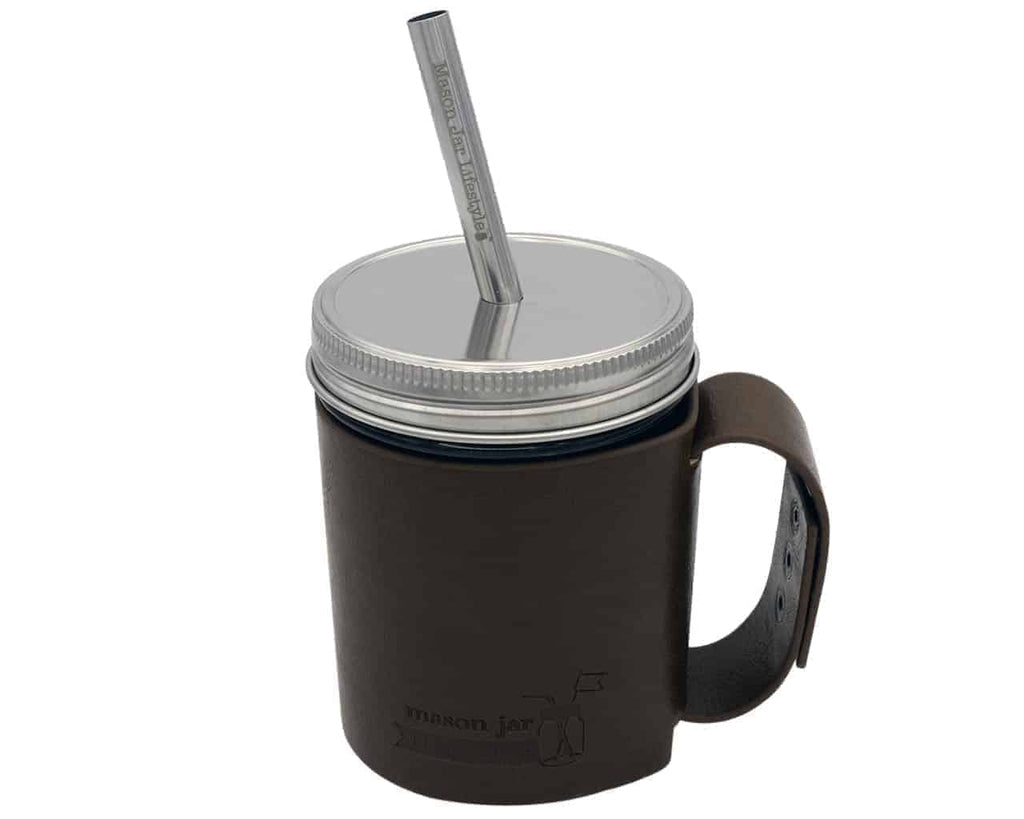 Medium 7 1/4" Stainless Steel Smoothie Straws for Pint Mason Jars