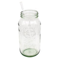 Extra 11 3/4" Long Glass Straws for Half Gallon Mason Jars 4 Pack + Cleaner