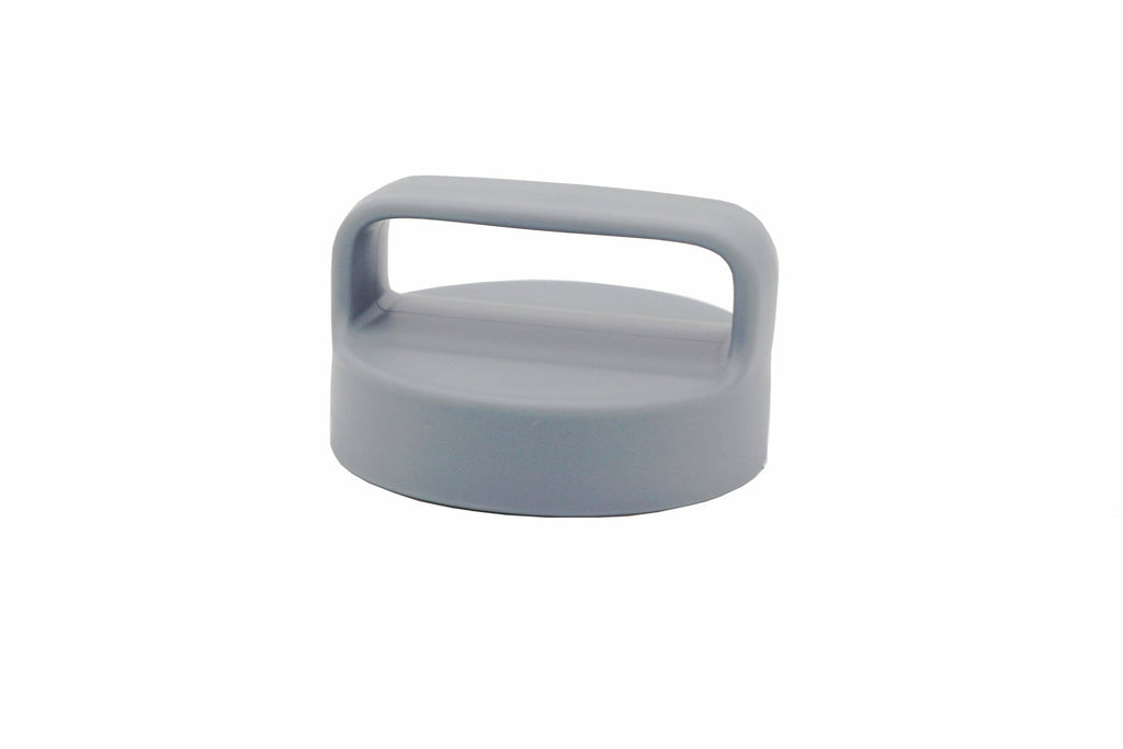 Gray Plastic Handle/Canister Lids for Regular Mouth Mason Jars 4 Pack
