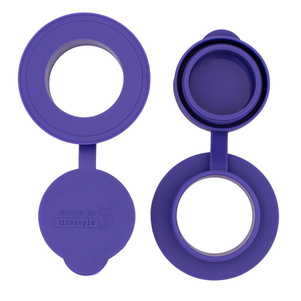 Silicone Chug Leak Resistant Lids for Regular Mouth Mason Jars