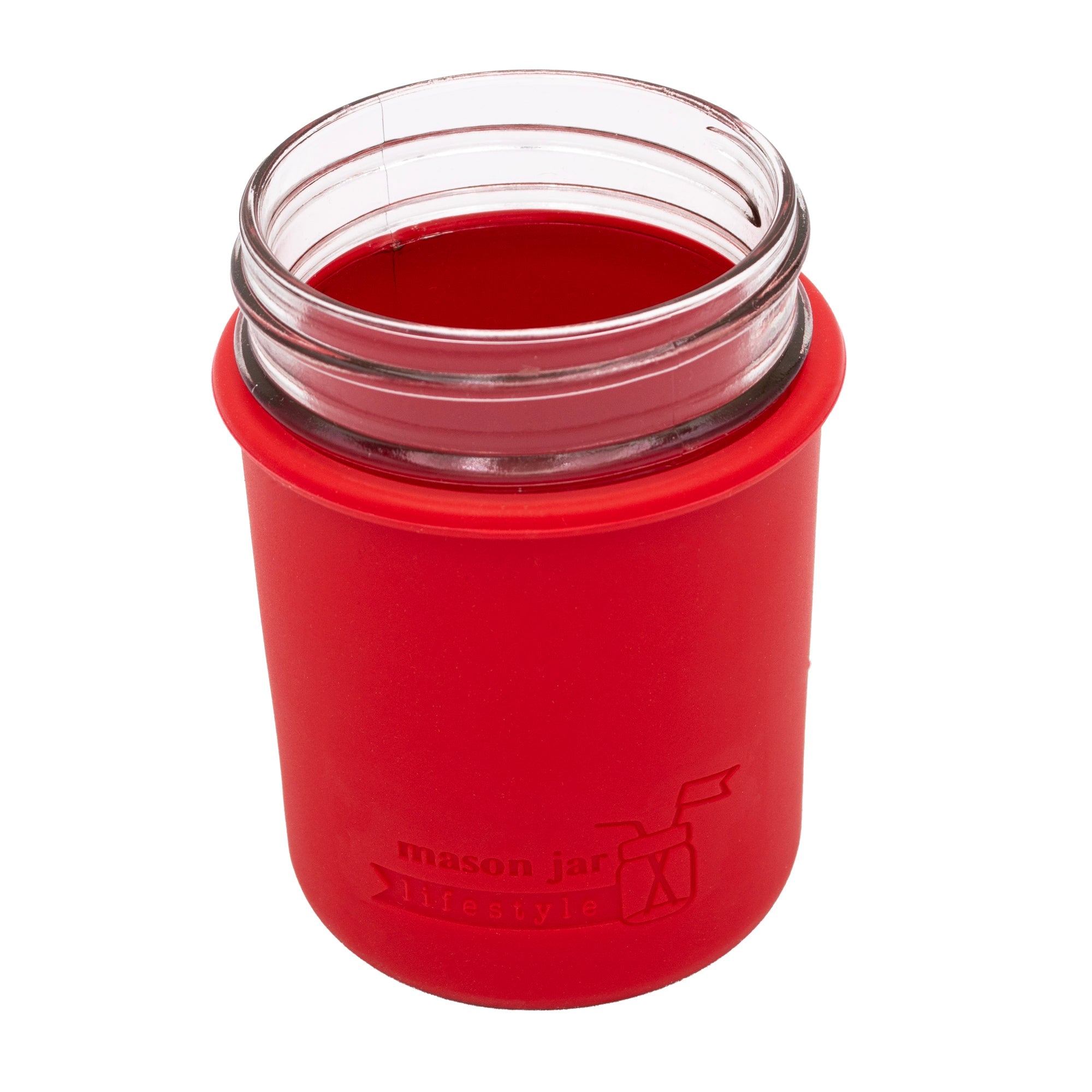 Silicone Sleeve for Regular Mouth Half Pint 8oz Mason Jars
