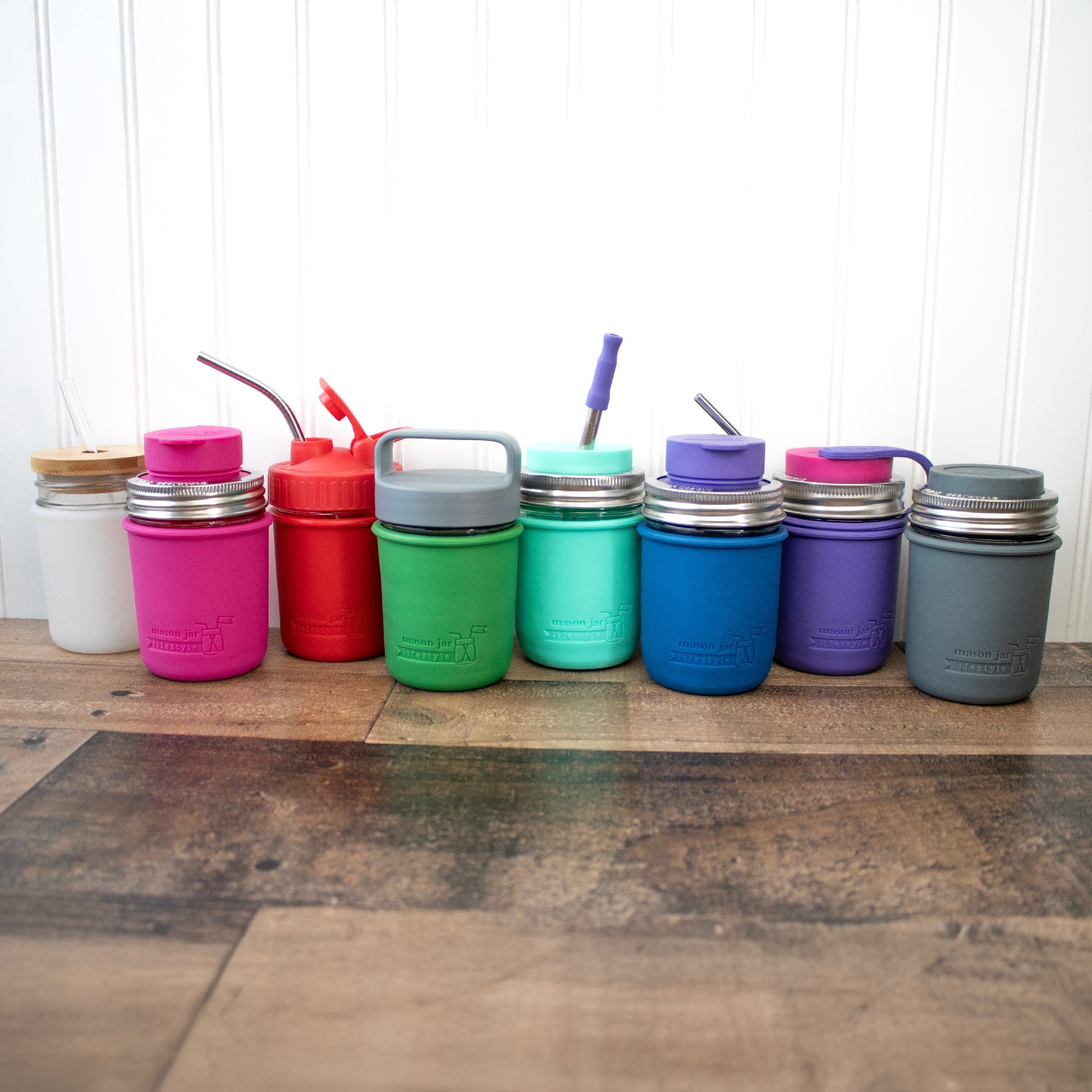 Silicone Sleeve for Regular Mouth Half Pint 8oz Mason Jars