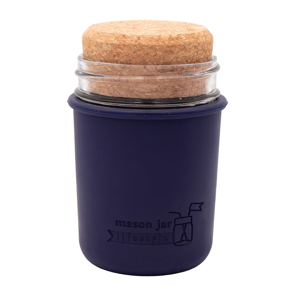 Silicone Sleeve for Regular Mouth Half Pint 8oz Mason Jars