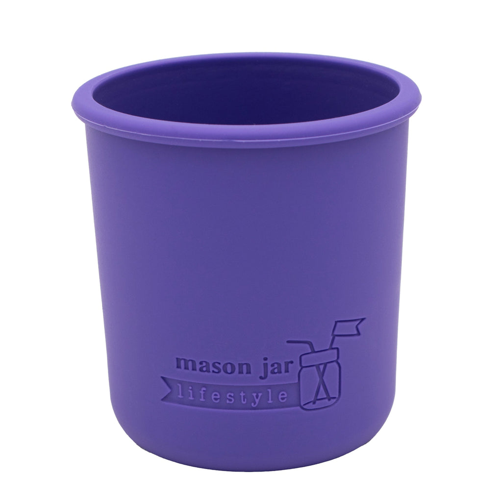 Silicone Sleeve for Regular Mouth Half Pint 8oz Mason Jars