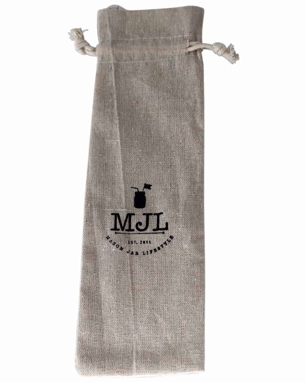 Long 9" Safer Rounded End Stainless Steel Straw for Quart Mason Jars