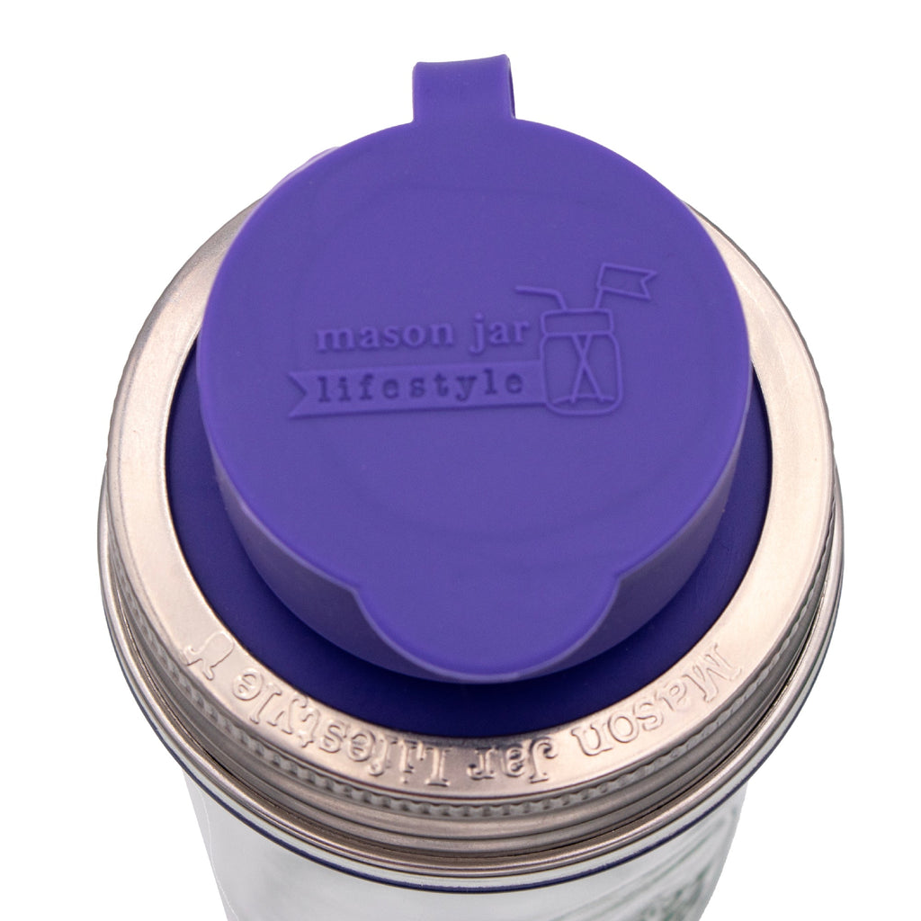 Silicone Chug Leak Resistant Lids for Regular Mouth Mason Jars