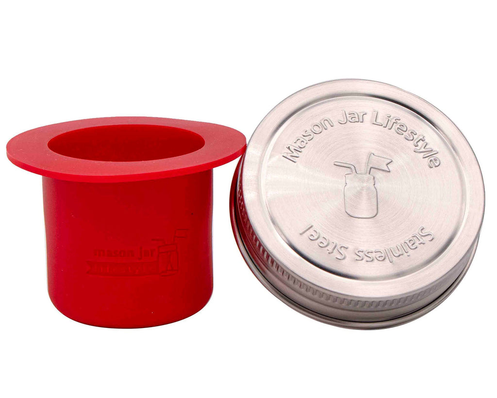 Mason Jar Divider Cup for Salads, Dips, and Snacks