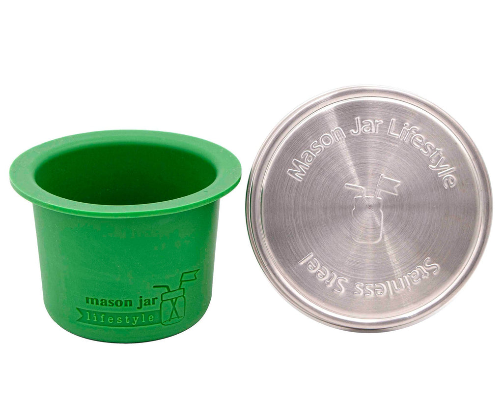Mason Jar Divider Cup for Salads, Dips, and Snacks
