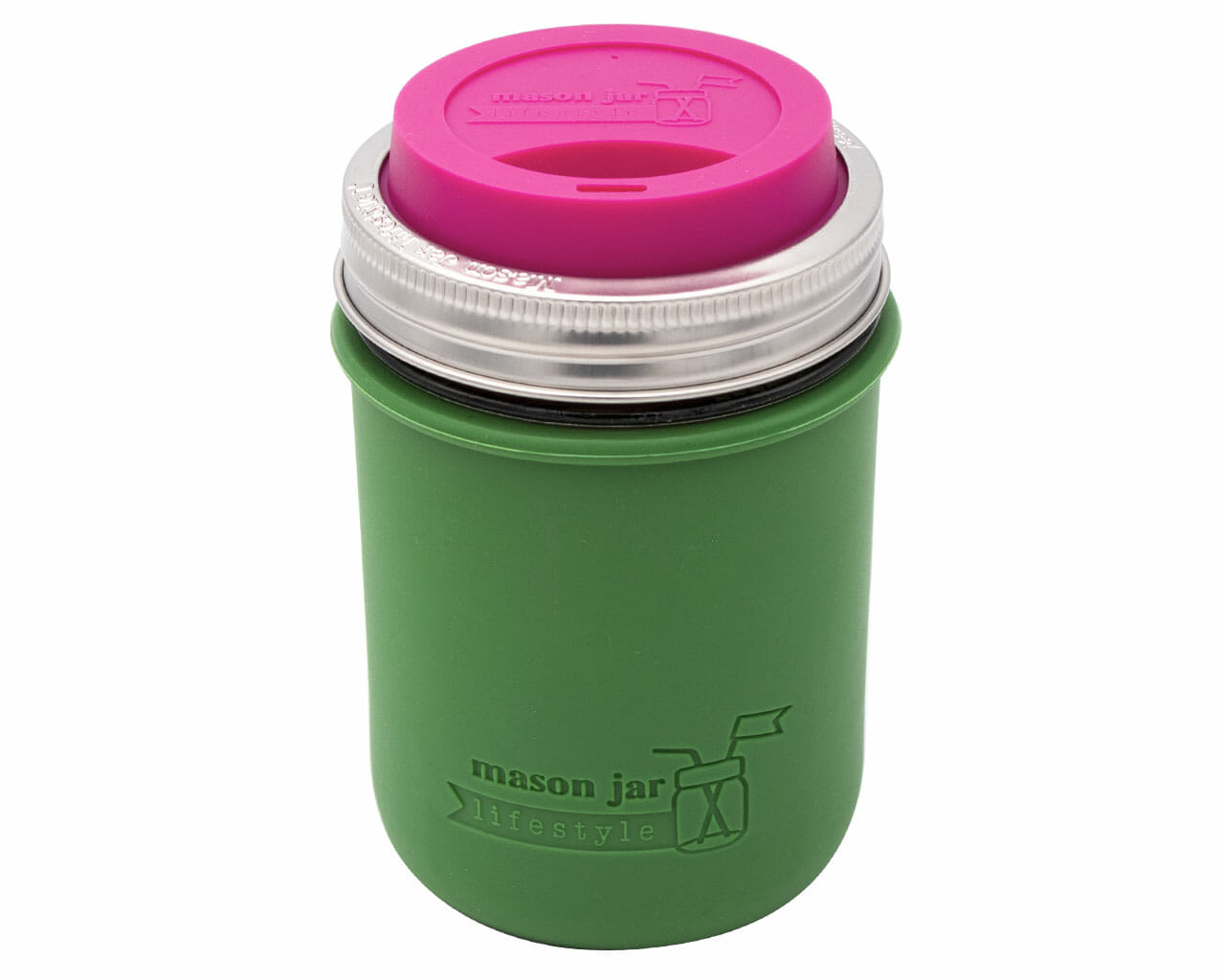 Silicone Sleeve for Wide Mouth Pint 16oz Mason Jars