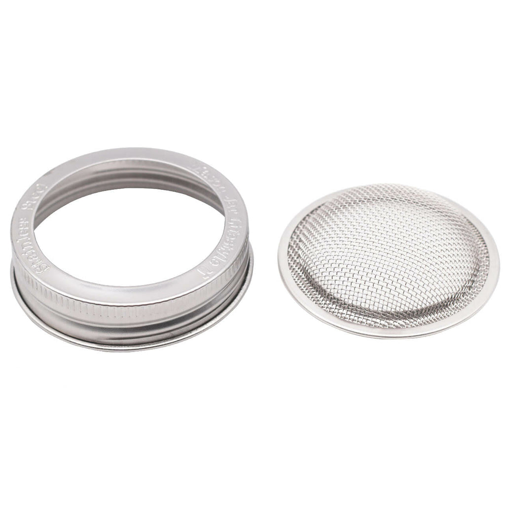 Curved Rust Proof Sprouting Lid and Band for Mason Jars