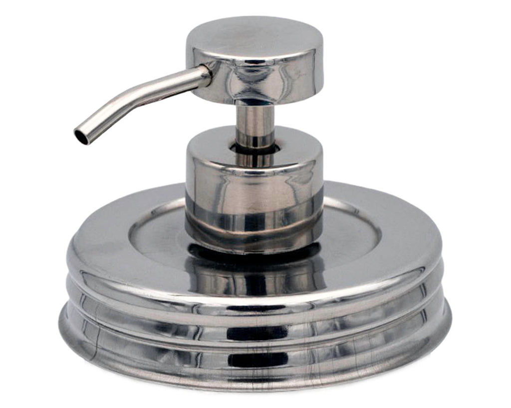 Mirror / Chrome Soap Pump Dispensers for Mason Jars