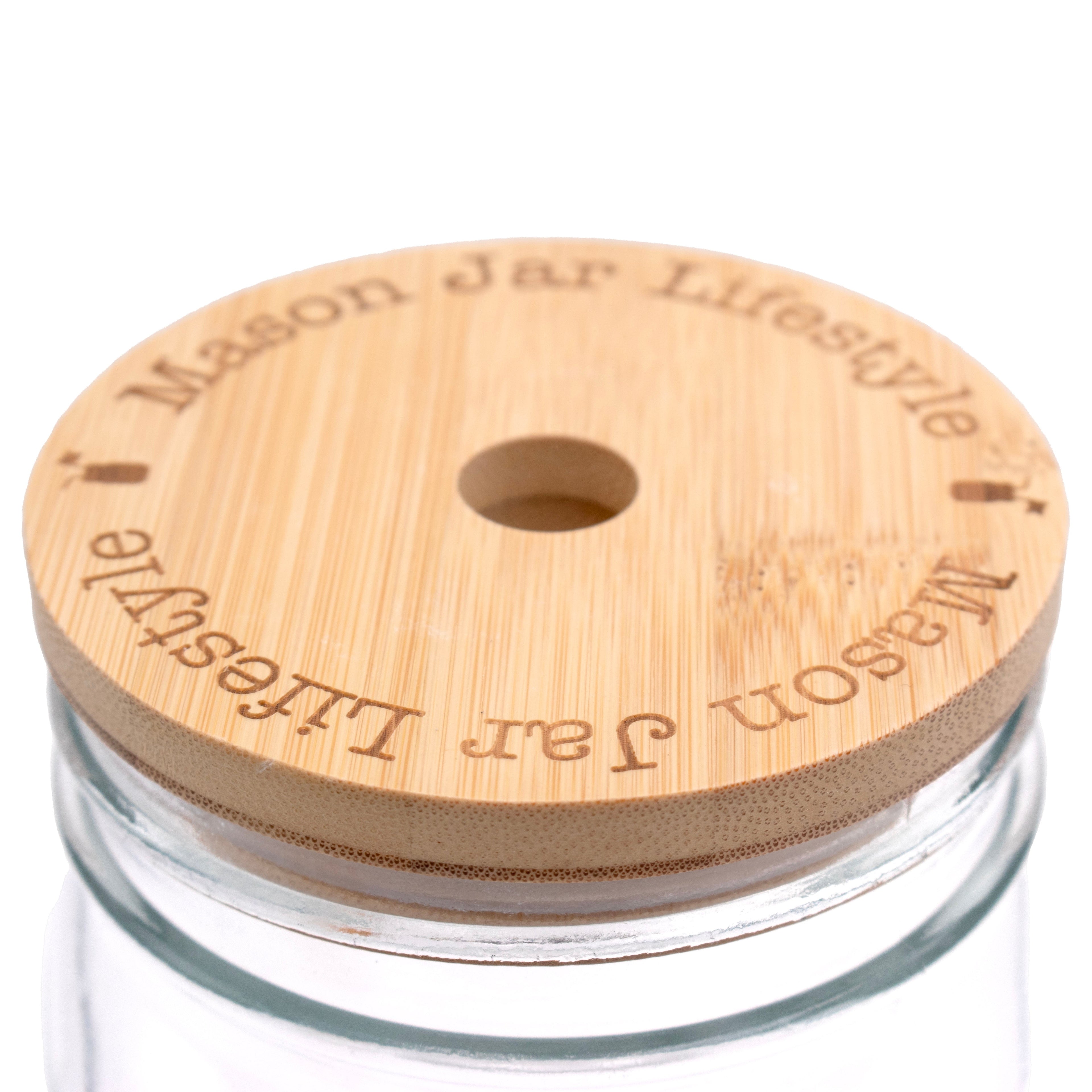 Bamboo Straw Hole Tumbler Lid