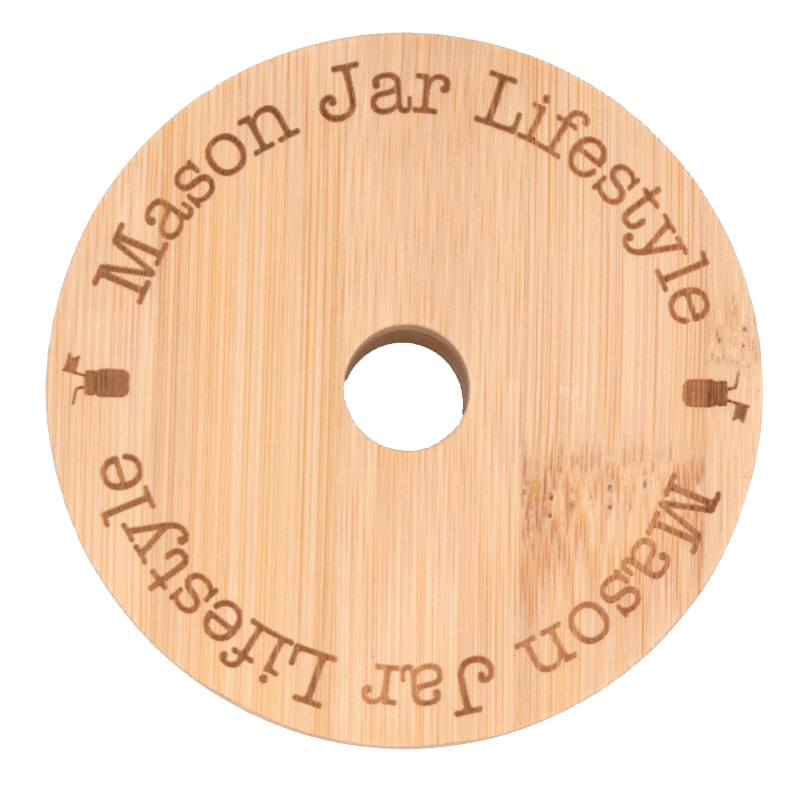 Bamboo Straw Hole Tumbler Lid