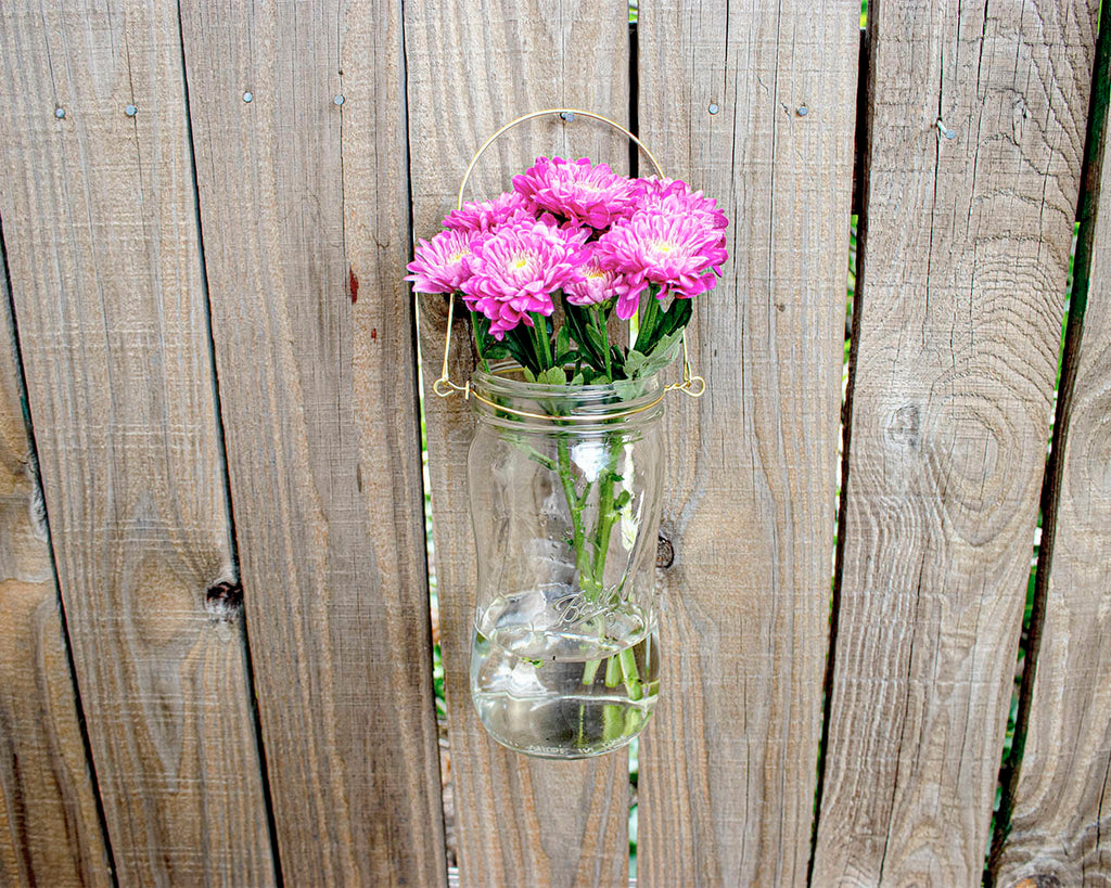 Gold Wire Handles for Mason Jars 6 Pack