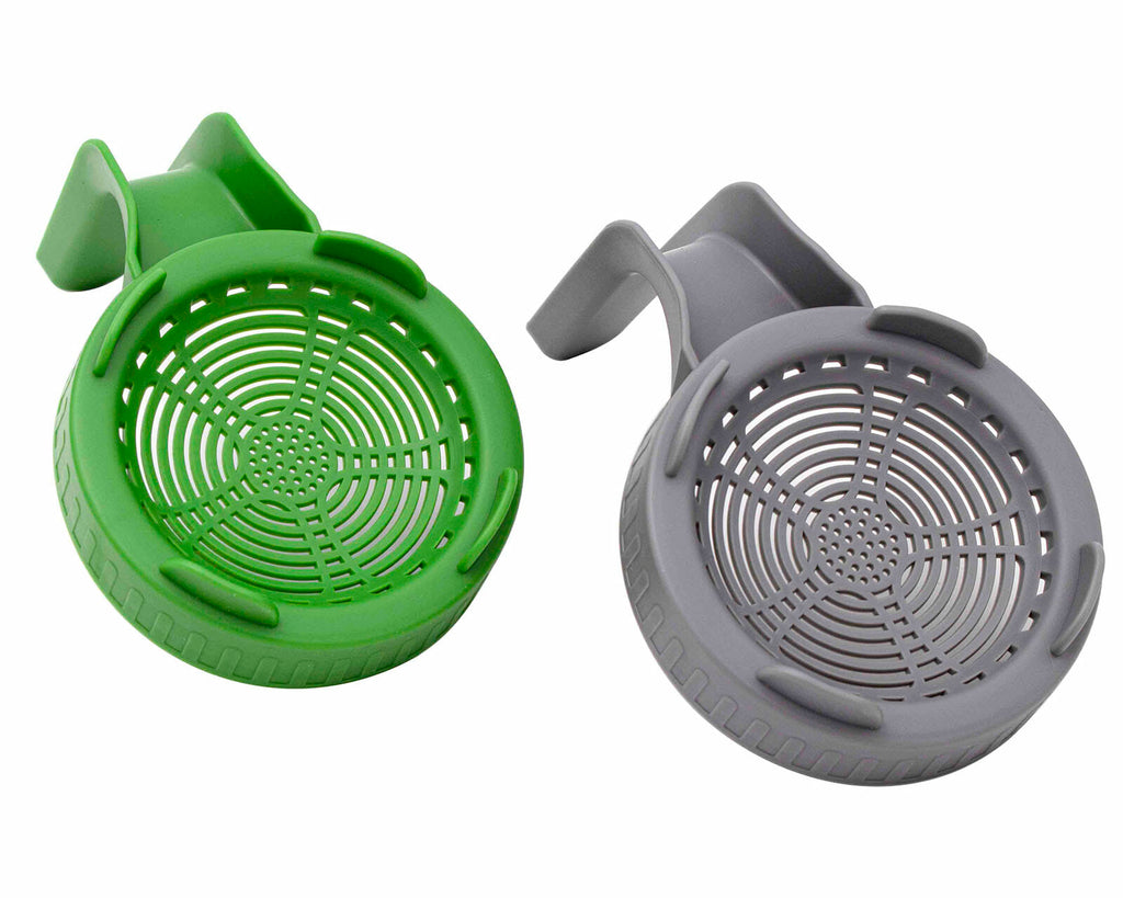 Plastic Sprouting Lid with Built-In Stand and Handle for Wide Mouth Mason Jars