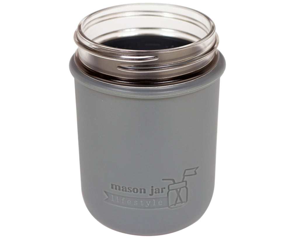 Silicone Sleeve for Wide Mouth Pint 16oz Mason Jars