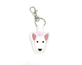 One Bull Terrier Keychain