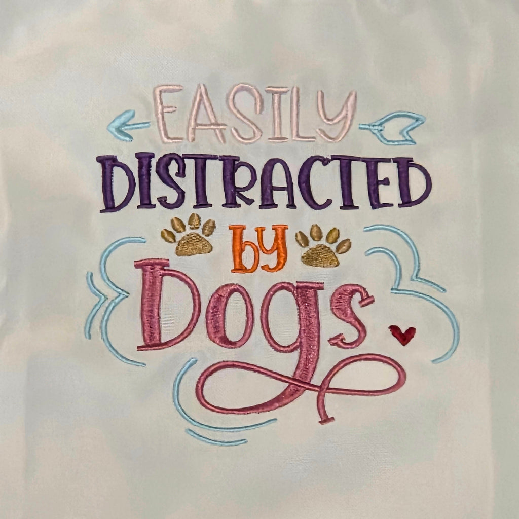Easily Distracted By Dogs Tote Bag