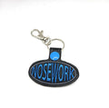 Nosework Keychain | Embroidered Dog Scent Work Key Fob | K9 Handler Gift | Cute Canine Trainer Accessory | Trial Reward