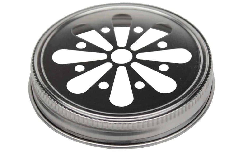 Daisy Cut Stainless Steel Lid for Mason Jars