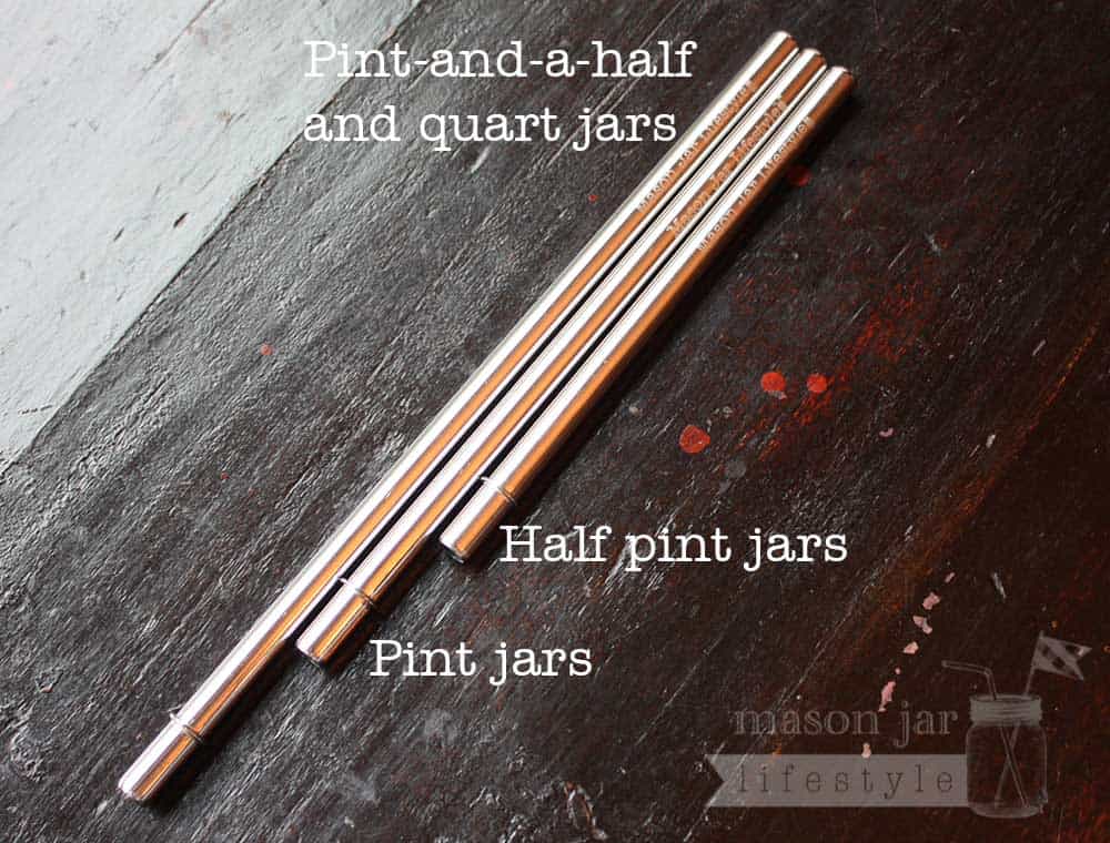 Short 5 3/4" Safer Rounded End Stainless Steel Straw for Half Pint Mason Jars